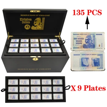 135 Buc/cutie Zimbabwe O Sută de Trilioane de Dolari de Argint Lingouri de Argint-Metal placat cu Monedă Comemorativă de Colecție Cadou