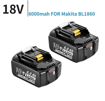 pentru Makita 18V 6000mAh 6.0 Ah Reincarcabila Instrumente de Putere Baterie Cu LED baterie Li-Ion de Înlocuire LXT BL1860B BL1860 BL1850 BL1830