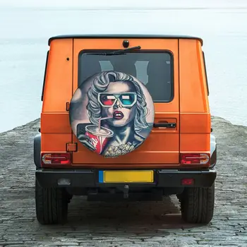 Amuzant Marilyn Monroe Anvelope Capac Roata de Protecție la Intemperii Universal pentru Jeep Trailer RV SUV Camioane Rulote Remorci de Călătorie