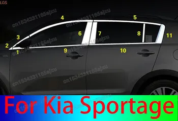 Accesorii auto pentru Kia Sportage R 2011-2017 din Oțel Inoxidabil Geamul Mașinii Decor Benzi de Decor Corp Bandă de Protecție