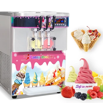 Delicioase mini moale servi înghețată/iaurt crema de filtru de gheata/fructe iaurt inghetata de mașină