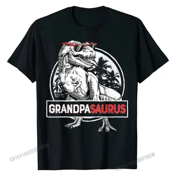 Grandpasaurus tricou T-rex Bunicul Saurus Dinozaur Bunicul Top T-shirt Topuri Tricouri Slim Fit Bumbac Băiat de Familie