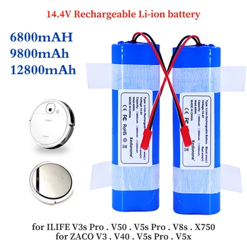 14.8 V Baterie 6800mAh 12800mAh Baterie cu Litiu pentru ILIFE V5 V5s V50 V3 plus v3s pro Aspirator Robot ilife v5s pro baterie
