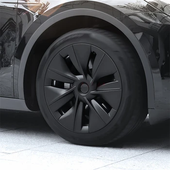 4BUC de Automobile Capac Roata Pentru Tesla Model Y Actualizat 19-Inch Roți Roată Kit Auto Originale Înlocuire Capac ModelY 2020-2023