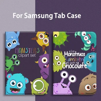 Desene animate Monsters University Caz Pentru Samsung Galaxy Tab S8 Plus S7 FE Magnetic Trifold Caz Suport pentru Tab S6 Lite 10.4 A8 Caz