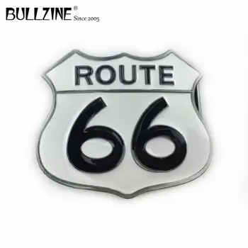 Bullzine en-Gros din ALIAJ de ZINC retro Route 66 catarama FP-02779 continuă cu valori potrivite pentru 4cm latime curea