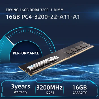 ERYING DDR4 8GB 3200Mhz 16GB 3200Mhz Desktop Memorie RAM U-DIMM de Jocuri de Memorie Personalizate Pentru i7 i9 Placa de baza(Fara Radiator)