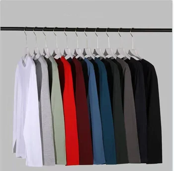 MRMT 2023 Brand Nou pentru Bărbați Pulover de Culoare Solidă Tricou de Bumbac Largi Bottom Camasa Barbati cu Mâneci Lungi Tricou