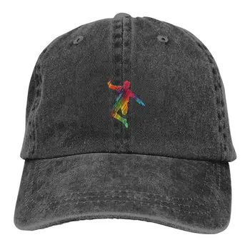 Șapcă de Baseball Bărbați Femei din Bumbac Reglabila Profil Scăzut Trucker Hat Denim Tata Cadou Pălării pentru Sporturi de Vară, Călătorie (Negru)