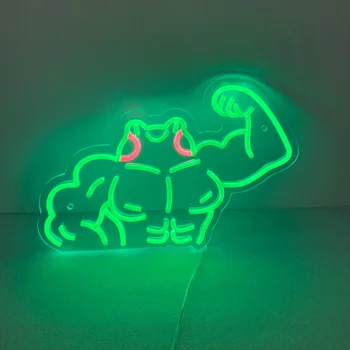 Animal Broasca Led Neon Amuzant Kawaii Lumini LED-uri de Perete Decor Arta Anime-uri Lampa de Noapte pentru Copii Dormitor Cadouri Peștera Joc