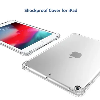 Reilim tableta caz Pentru iPad Pro 11 12.9 (2020) Caz Moale Ultra Slim TPU Înapoi de Protecție Capac transparent