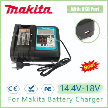 Makita 18VRC încărcător de baterie 3A 6A 14.4 V 18V 6AH Bl1830 Bl1430 BL1860 BL1890 instrument de putere încărcător USB Prot 18VRF cu LED-uri de afișare