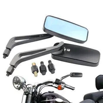 2 buc Motocicleta Oglinzi retrovizoare Pentru Harley Dreptunghiulare de Aluminiu Modificarea Reflector Inversarea Oglindă Accesorii pentru Motociclete