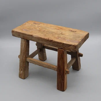 În mod natural erodate vechi scaun de lemn, Îngropate și cep dinti scaun Solid, lemnul de ulm, Chineză antică