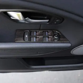 4buc/set ABS Mat Interior Accesoriu Fereastră Butonul de Ridicare Rama Capac Ornamental Pentru Landrover Range Rover Evoque 2014-2019