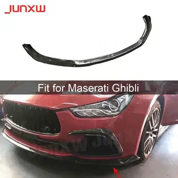 Fibra de Carbon Fata Buza Spoiler Bărbie completa pentru Maserati Ghibli 2014-2017 Bara Fata Garda de Styling Auto