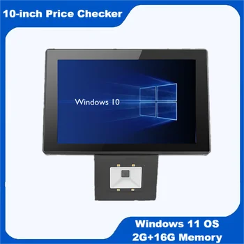 10 Inch Windows Price Checker POS Cu coduri de Bare QR Code Reader Montat pe Perete Terminal POS Touch Screen Pret Verificarea WIFI RJ45