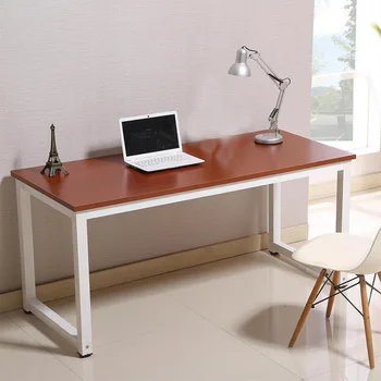 Simplu de oțel și lemn, birou calculator, birou simplu, birou, birou pentru laptop, desktop, acasa, birou de studiu, birou de scriere