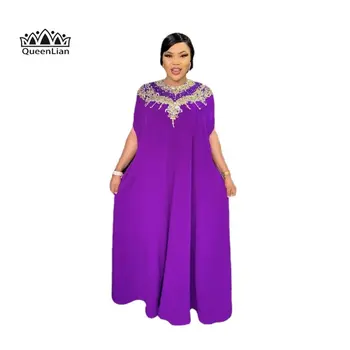 Femei de Moda de Design Clasic Național African Îmbrăcăminte Dashiki Halat Abaya Sequin Pierde Multi Funcția de Rochie Gratuit Dimensiune（YL04)）