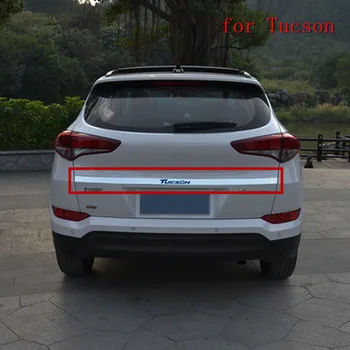 Pentru Hyundai Tucson 2015-2018 Styling din Oțel Inoxidabil Ușa din Spate podoabă Streamer Coada Portbagaj Capacul Accesoriile