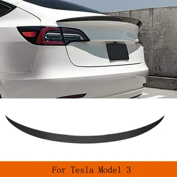 Masina Din Spate Spoiler Portbagaj Boot Buza Aripii Pentru Tesla Model 3 2016 - 2023 Spate Spoiler Portbagaj Boot Buza Din Fibra De Carbon Aripa Spoiler