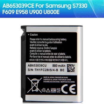 Înlocuirea Bateriei AB653039CE AB653039CU Pentru Samsung S7330 F609 E958 U900 U800E Baterie Telefon 880mAh
