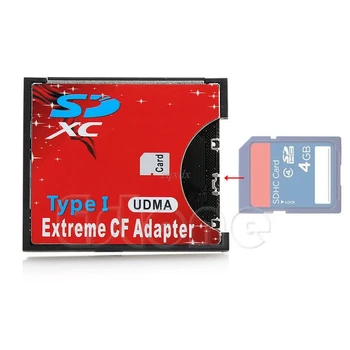 Viteza SDXC, SDHC SD pentru CF Card de Memorie Compact Flash Reader Adaptor de Tip I Mare Navă