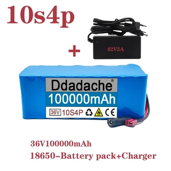 Reîncărcabilă Batterypack36V 10s4p 100000mAh1000WLarge Capacitate 18650LithiumBatteryPackElectricmotorcycle Scuter WithBMST+DCPlug