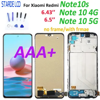 LCD Pentru Xiaomi Redmi Nota 10 Nota 10 4G M2101K7AI Lcd Display Cu Touch Screen Digitizer Piese Pentru Redmi Nota 10 5G M2103K19G