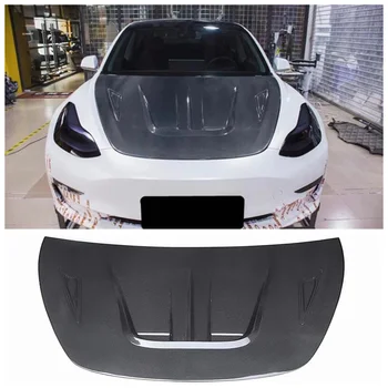Pentru Tesla Model 3 2018-2022 De Înaltă Calitate Din Fibră De Carbon Capota Motor Fata De Aerisire Capac Spoiler
