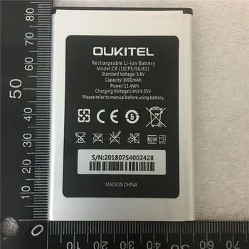 100% Original oukitel C8 Baterie Noua 5.5 inch oukitel C8 Telefon Mobil Baterie de 3000mAh cu Numărul de Urmărire