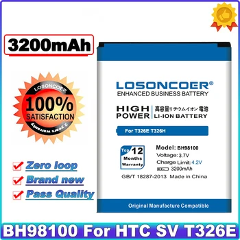 LOSONCOER 3200mAh BH98100 baterie Pentru HTC Desire SV T326E Desire P T326H Litiu-ion polimer baterie