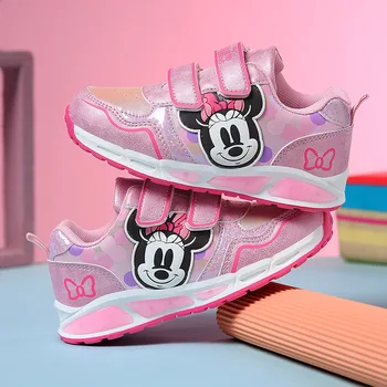 Desene animate Disney Frozen 2 copii pantofi casual fete pantofi sport casual lumină LED flash pantofi baby elsa printesa pantofi