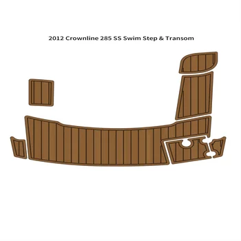 2012 Crownline 285SS Platforma de Înot Tronsonul Barca Spuma EVA Punte din lemn de Tec Etaj Pad Mat
