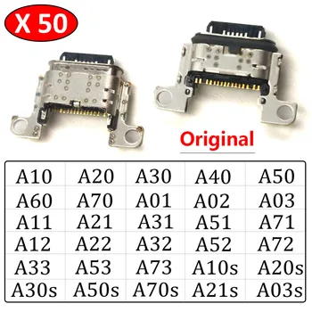 50Pcs, USB jack soclu conector încărcător Port de Încărcare Pentru Samsung A10 A20 A30 A50 A70 A01 A11 A21 A31 A51 A10s A20s A30s A50s