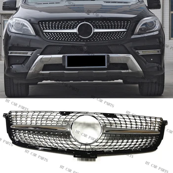 Pentru Mercedes Benz W166 ML300 ML320 ML350 ML400 ML450 2012-2015 1 x Diamant de Argint Stil Bara Fata Grila Kit