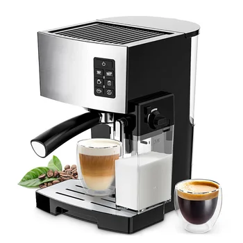 Zhoutu Filtru de Cafea Espresso Cappuccino Mașină de 19 Bar Rapid Sistem de Încălzire cu Puternic Rezervorul de Lapte,One-Touch de Preparare Espresso