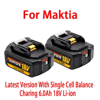 Oferta speciala Reîncărcabilă Instrumente de Putere Baterie 100% Original pentru Makita LXT BL1860B BL1850 BL1840 BL 1830 Cu LED Li-ion