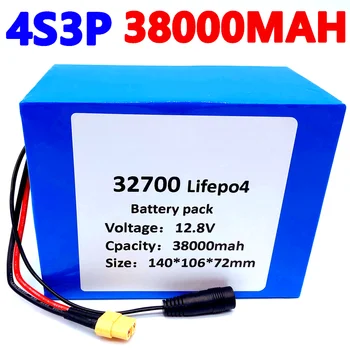 32700 Baterii Lifepo4 4S3P 12.8 V 38Ah 4S 40A 100A Équilibré BMS pour le Bateau Électrique et Alimentație Fără Întrerupere 12V