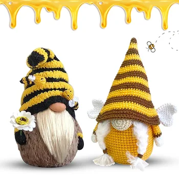 Paște Fără Chip De Păpușă Bumble Bee Dungi Gnome Scandinave Třmte Nisse Suedeză Miere De Albine Elfs Acasă Copii Păpuși Cadouri Jucarii